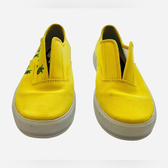 Keds 90s Vintage Yellow Fabric Slip On Sneakers Women’s Size 8 Customized - Picture 5 of 10